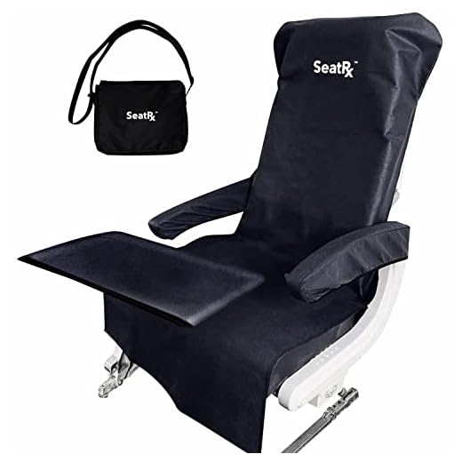 [Reusable] SeatRx Airplane Seat Covers Set with Tray Cover Set - Airplane Car Seat Protector Made from Nonwoven, Tear-Resistant Material - Machine Washable Airplane Travel Kit