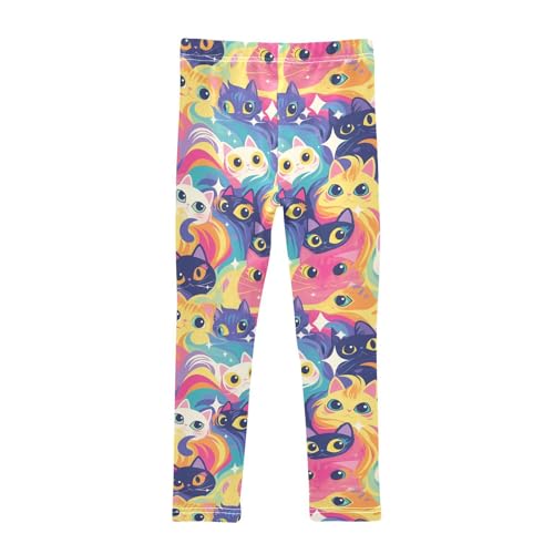 KLL Art Illustration Cats Toddler Girls' Cotton Pants Soft Full Length Sweatpants Sports2