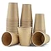 TOROTON Gobelets en Papier Kraft, Tasse Café pour Servir du Café, du Thé, des Boissons Chaudes et Froides, Lot de 50, 350ml