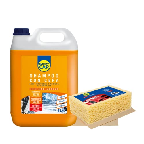 Happy Car Shampoo con Cera 5L per Auto