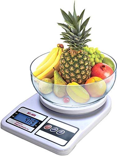 MOBONE  Electronic Kitchen Digital Weighing Scale, Multipurpose (White, Measures Upto 10 Kg)