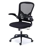 Miroytengo Silla Oficina Estudio Lexi Giratoria Esrilo Contemporáneo en Color Negro con Ruedas, Traspirable, Regulable y con Reposabrazos 66x108x64 cm