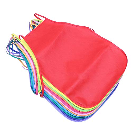 12 PCS Children's Artists Fabric Aprons for Kitchen, Classroom, Community Event, Crafts and Art Pain - //coolthings.us