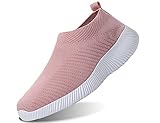 IYVW 1926 Erwachsene Straßenlaufschuhe Sportschuhe Bequem Ultra-Light Laufschuhe Schnürer Turnschuhe Sneakers Modisch Luftkissenschuhe Joggingschuhe Für Damen Pink 39 EU