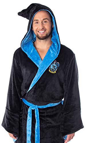 Harry Potter Adult Fleece Plush Hooded Robe - (Ravenclaw, One Size) #TOP1