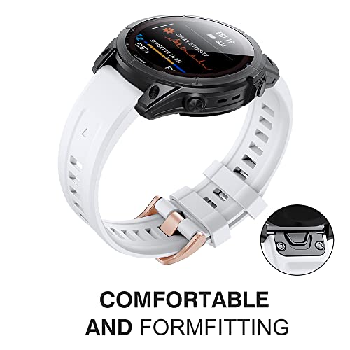Pulsera de silicona de 20 mm compatible con Garmin Fenix Mk2S de alta gama 6