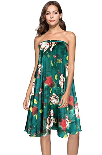 Afibi Women Full/Ankle Length Blending Maxi Chiffon Long Skirt Beach Skirt (X-Large, Design G) #TOP3