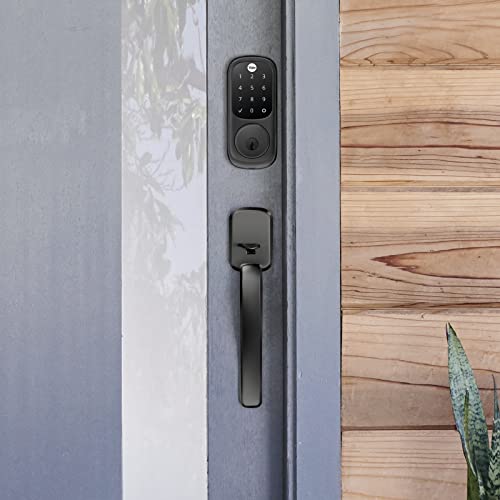 Yale Assure Lock, Black Suede Smart Lock with Wi-Fi Connected Digital Touchscreen Keypad for Front or Back Door with Back Up Key, YRD226-CBA-BSP thumbnail 5