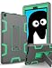 All-New Amazon Kindle Fire HD 8 (2017 7th Generation),Topsky Three Layer Armor Defender Full Body Protective Case Cover For Amazon Kindle Fire HD 8",Grey/Green