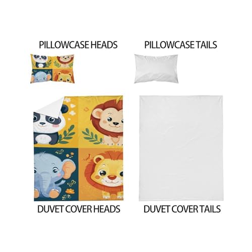 Housses de couette 3D enfants douce et résistante avec fermeture - 5