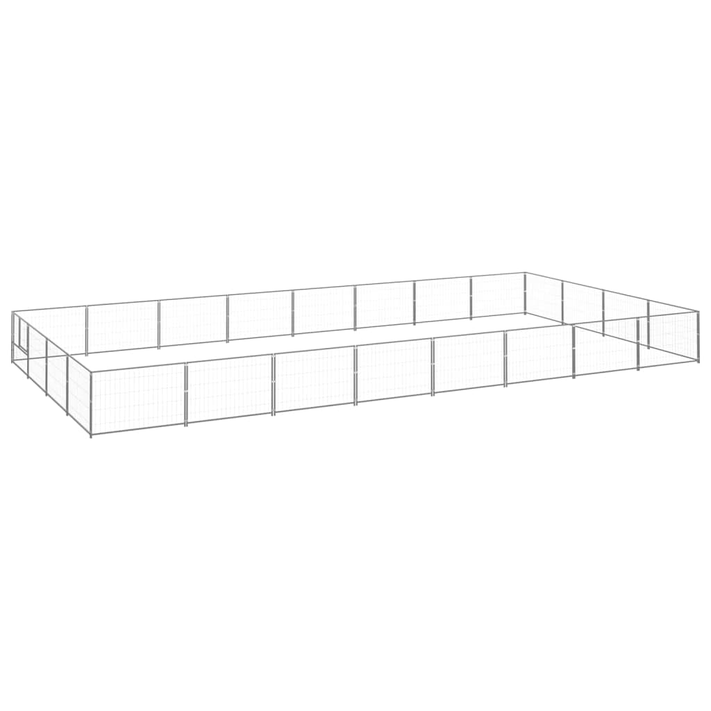 Forniture per animali domestici Cane Cuccia Argento 32 m Acciaio Animali & Pet Supplies