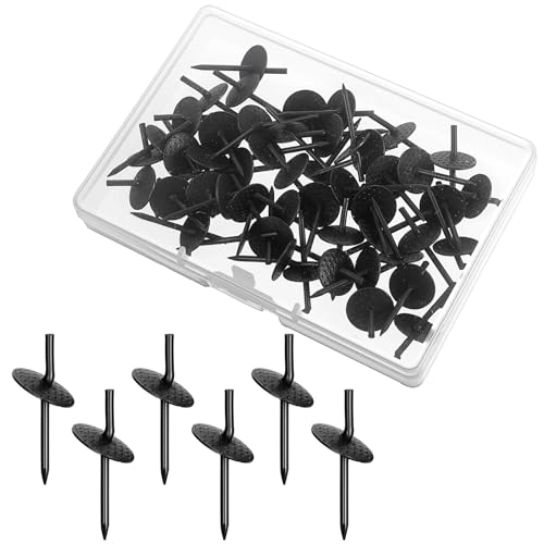 Image of 50 Pcs Picture Hanging Nails One Step Hangers Picture Hanger Pictures Frame Hangers Kit Iron Alloy Photo Frame Hanger Kit Pictures Hanging Tacks for Wood Hardware Mounting(20Ib)