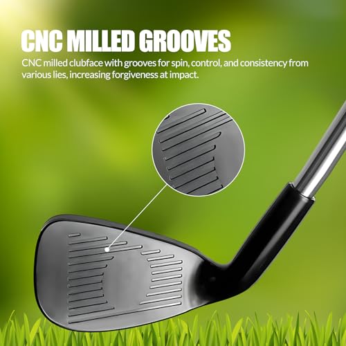 Perfeclan Golf Chipper Club Golf Wedge Right Handed Detachable Nonslip Grip Chipping Practice Club Golf Sand Wedge for Beginners Unisex Advanced, Kids - Image 4