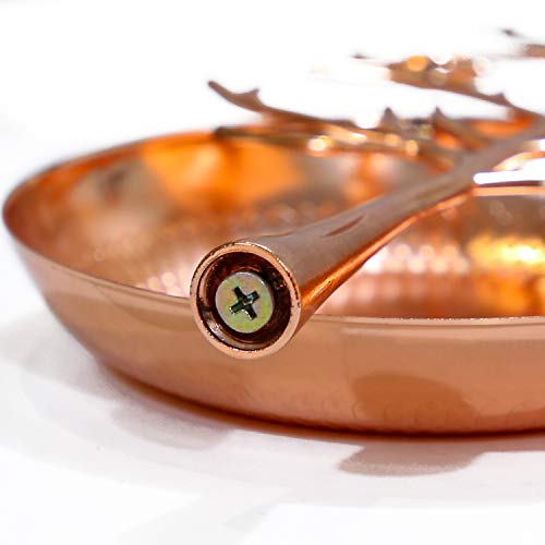 Autodeco Retro Jewelry Tree Organizer For Necklaces And Earrings Ring Tree Holder Display Jewelry Tower Tree Great Gift For Women Girl Rose Gold #TOP4