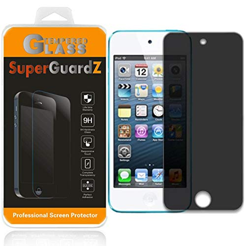 For Ipod Touch 7 / Ipod Touch 6 / Ipod Touch 5 Tempered Glass Screen Protector [Privacy Anti-Spy], Superguardz, 9H Anti-Scratch, Anti-Bubble [Lifetime Replacements] #TOP14
