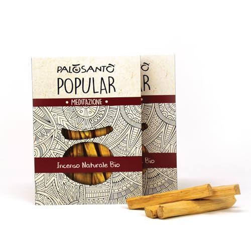 PALOSANTO - Palo Santo Räucherholz Popular Ayabaca aus Peru - 26 Holzstäbe 10cm - Natürliche Räucherstäbchen für Stressabbau und Meditation - Palo Santo Holz Wild Geerntet & Nachhaltig Gewonnen