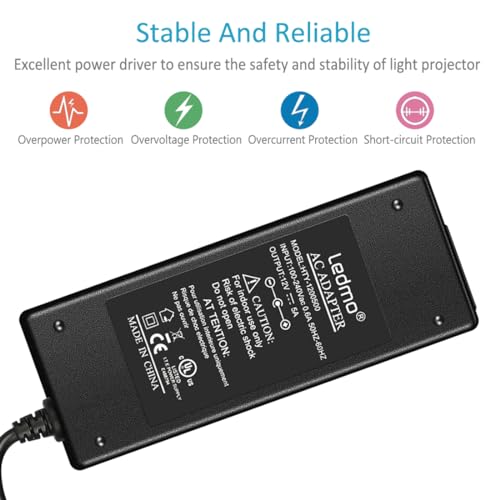 Ledmo OS908 Power Supply, Transformers,Led Adapter, 12V 5A 60 Watt Max Ac 100-240V To Dc 12V Led Driver thumb #2