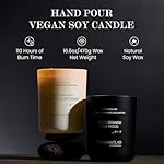 M&SENSE Natural Soy Candle| Eucalyptus Spearmint | 5.3 oz | Minimalist Christmas Scented Candle for Relaxation, Gifting, Home Décor | for Bedroom, Office, Party Small - Image 3