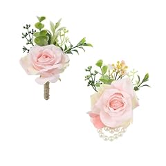 Pink 1 Boutonniere&1 Wrist Corsage
