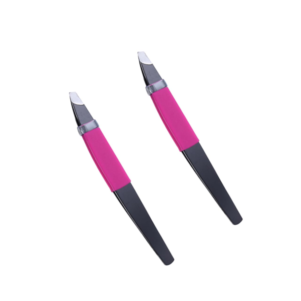 BIUDECO Pack Stainless Steel Eyebrow Clamp Tweezers Safe Hair Removal Tool for Shaping False Lashes Compact Easy to Clean