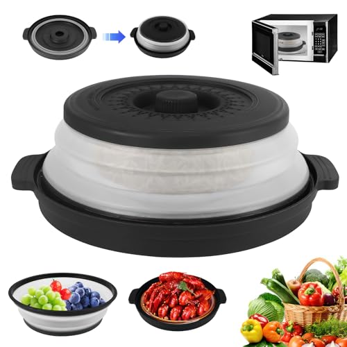 Faltbare Mikrowellen Abdeckung 26.8cm Microwellenabdeckungen Mikrowellen Abdeckung Deckel, Mikrowellen Spritzschutz mit Dampflöchern für Mikrowelle Verhindert Spritzen Obst Gemüse, Filterkorb Faltbare Mikrowellen Abdeckung 26.8cm Microwellenabdeckungen Mikrowellen Abdeckung Deckel, Mikrowellen Spritzschutz mit Dampflöchern für Mikrowelle Verhindert Spritzen Obst Gemüse, Filterkorb