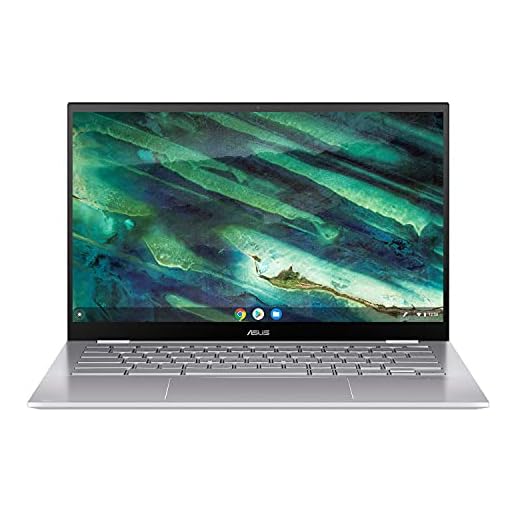 ASUS Chromebook Flip C436FA-C436FA-E10034, bärbar dator laptop, 14” FHD 1920 x 1080 IPS (Intel® Core i3-10110U, 8 GB RAM, 256 GB SSD, Chrome, QWERTY tangentbord – Svenskt)