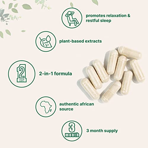 Micro Ingredients 5-Htp 200Mg With Chamomile Flower Extract, 180 Capsules, 2 In 1 Formula, 98% Griffonia Seed Extract, Enhanced With Chamomile | Highly Bioavailable For Mood, Sleep & Relaxation #TOP2