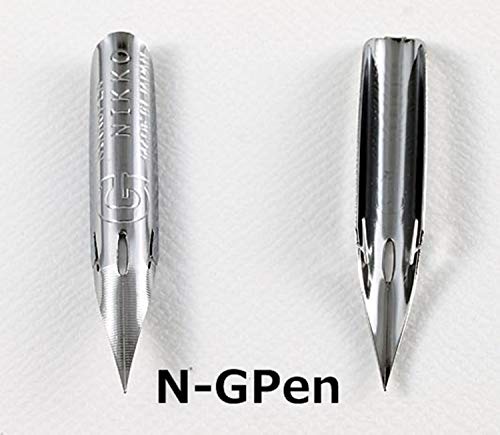 Nikko Manga conjunto de 4 pontas tipo caneta, N-GPen×3 peças N-MaruPen×2 peças N-SchoolPen×3 peças N