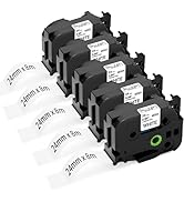 ITALY'S CARTRIDGE - Cassetta Nastro Tz-243 Tze-243 Laminato Compatibile - Foto 6