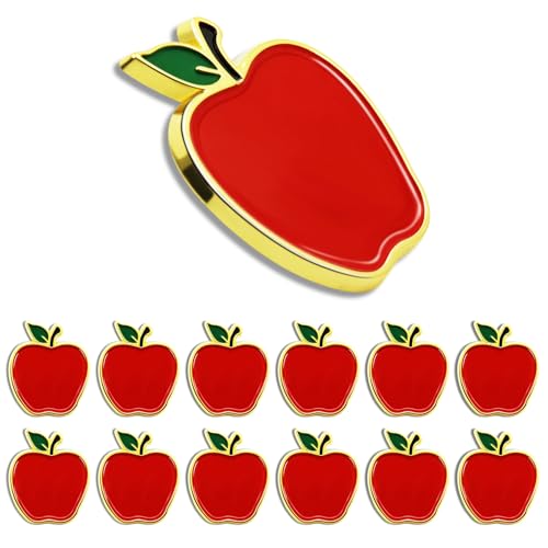 Épingles à épinglettes pomme émail pour cadeau enseignant