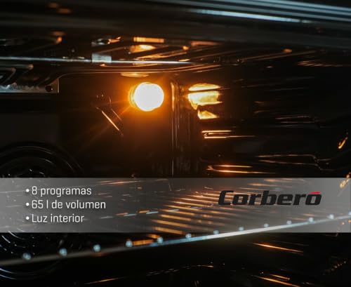 Miniatura 4 de Corbero - Horno Multifunción Hidrolítico 65l Cchm703w Limpieza Hidrólisis 8 Programas L 59.5 X A 59.5x57.5 H Cm Luz Interior Puerta Doble Cristal 3000w Potencia Blanco Perfil Inox