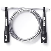 ボクサー専用縄跳び Amazon | EliteSRS ボクサー縄跳び 5mm PVC 滑り止めグリップ シルバー