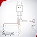 Nilight Wiring Harness Kit Nylon 12 AWG 1 Lead 12V 5Pin Rocker Switch Laser On Off Power Relay Blade Fuse for LED Light Bar Off Road Lights on Cars Jeep Boat Trucks