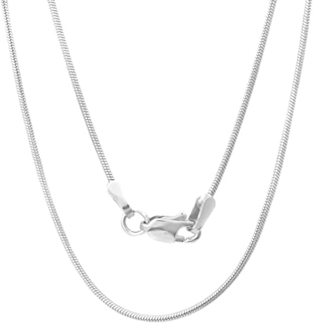 ARGENTO REALE 925 Sterling Silver Necklace 2MM-5MM Snake Chain Necklace, Round Flexible Italian Snake Chain Necklace 16-30, silver necklace made in italy - Image 2