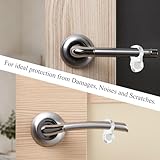 8 Pcs Door Handle Bumpers,Stop Wall Damage Door Handle Protectors,Door Handle Bumper Guards,Door Handle Stopper,PVC Door Handle Protectors for Bathroom,Office,Toilet Door Stopper Handle(Clear) - Image 3