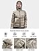 Wantdo Women's Down Jacket Winter Packable Warm Light Short Coat Khaki X-Large
