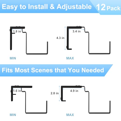 Eteli Railing Planter Box With Metal Hanging Brackets 6 Pack Adjustable Window Boxes Planters Balcony Deck Rail Planter Boxes For Flower Outdoor Indoor thumb #6