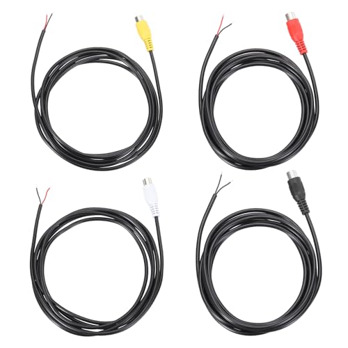 Cable adaptador RCA hembra a hilo pelado con transferencia limpia de audio para amplificador