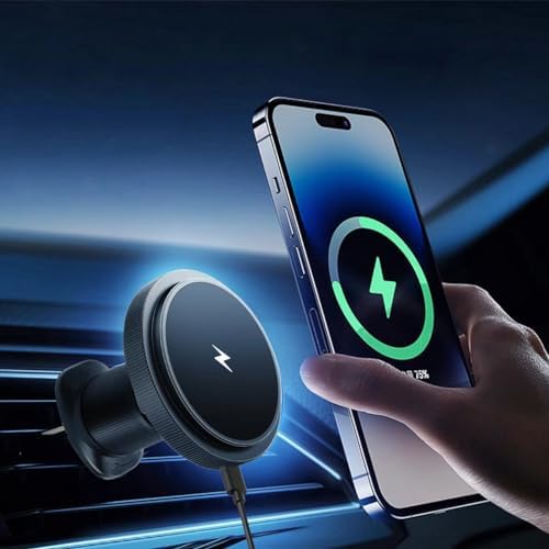 Magsafe Car Holder Phone Holder for iPhone Auto Accessories 15W Wireless Car Charger Vent Magnetic Phone Holder for iPhone 15 pro Max Plus 14 13 12 Mini Magsafe Case