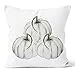 LafyKoly Happy Halloween Pumpkin Decoration Cotton Blend Cushion Cover Set of 4 Fall Decor Thanksgiving Throw Pillow Covers 18x18 inch (Pumpkin)