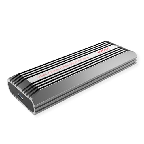 ROLINE Boîtier Externe SSD, M.2, NVMe vers USB 4 Gen 3x2 Type C