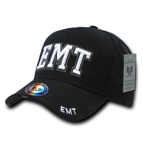 Rapiddominance EMT Deluxe Law Enforcement Cap, Black