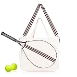 Mini Momo Tennis Bag Racket Tote Gym Bag - Sports Racquet Case Shoulder Strap Women Badminton, Squas