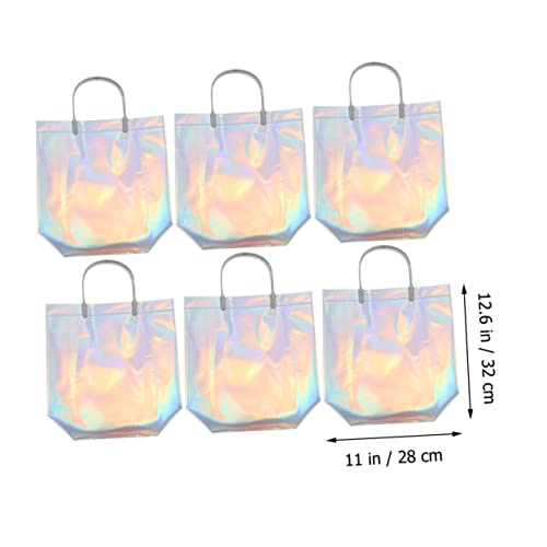 Ciieeo Garment Bags Handles 6-pack Waterproof Tote Bag Set Reusable for Wedding Decorative2