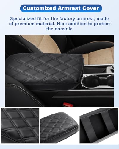 Image of CDEFG for 2025 2026 Equinox Center Console Cover for 2025 2026 Chevrolet Equinox Accessories Armrest Cover 2025 Equinox Middle Console Pad 2026 Equinox 2025 Arm Rest Cushion