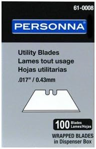 Personna 61-0008 Utility Blades, .17" 100 blades