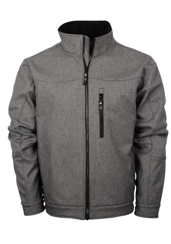 STS Ranchwear Western Jacket Boys Pockets Zip Heather Gray STS9122