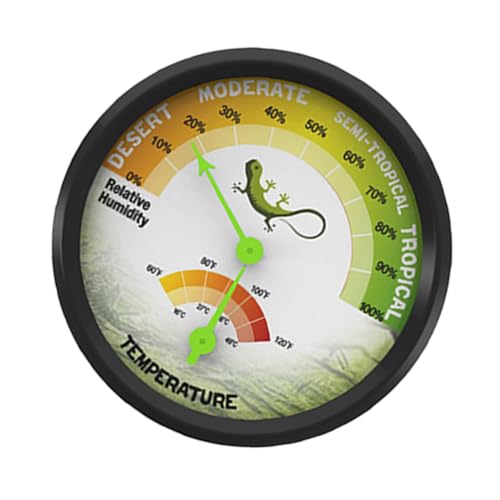 COMPUKAS 温度計 温度 と 湿度 ター 爬 水槽 湿度計 湿度 デュ 湿度温度計