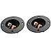 Produktbild Foxnovo 2PCS DIY Home Car Stereo 2-Wege-Lautsprecher Box Terminal Einband Post Runde Spring Cup Anschlüsse Subwoofer Stecker (Schwarz-2pcs)