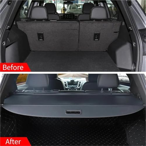 Cubierta de maletero para Chevy Equinox 2018-2024 protector de carbono 4